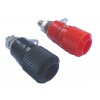 Banana Plug Female Binding Post (chrome) BLACK & RED chassis mount